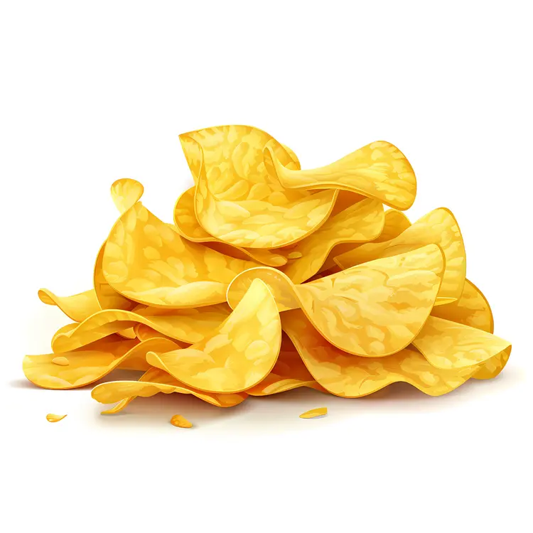 Illustration of Crispy Potato Chips