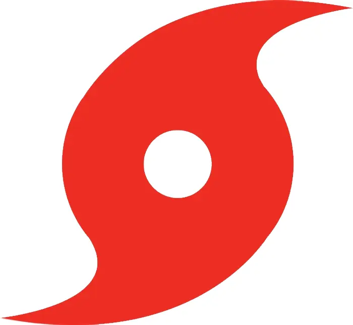 Red Hurricane Symbol