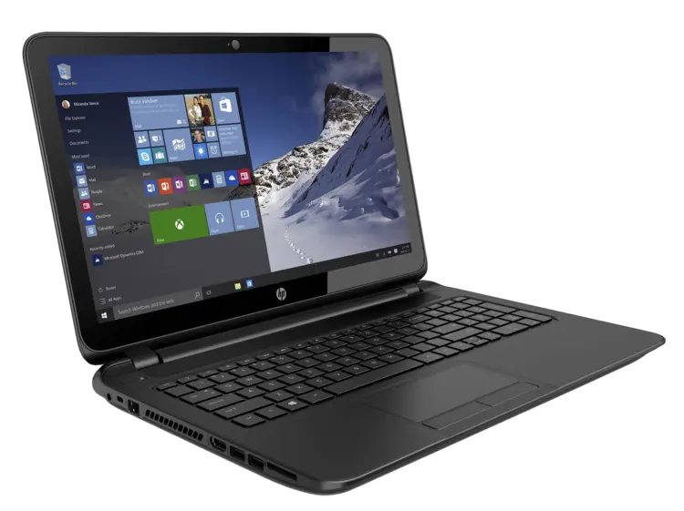 Black Laptop with Windows Screen
