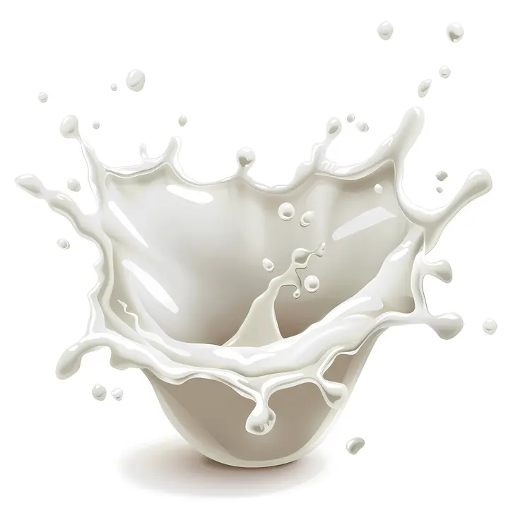 Milk Splashing into Bowl