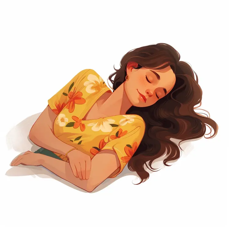 Woman Sleeping Peacefully