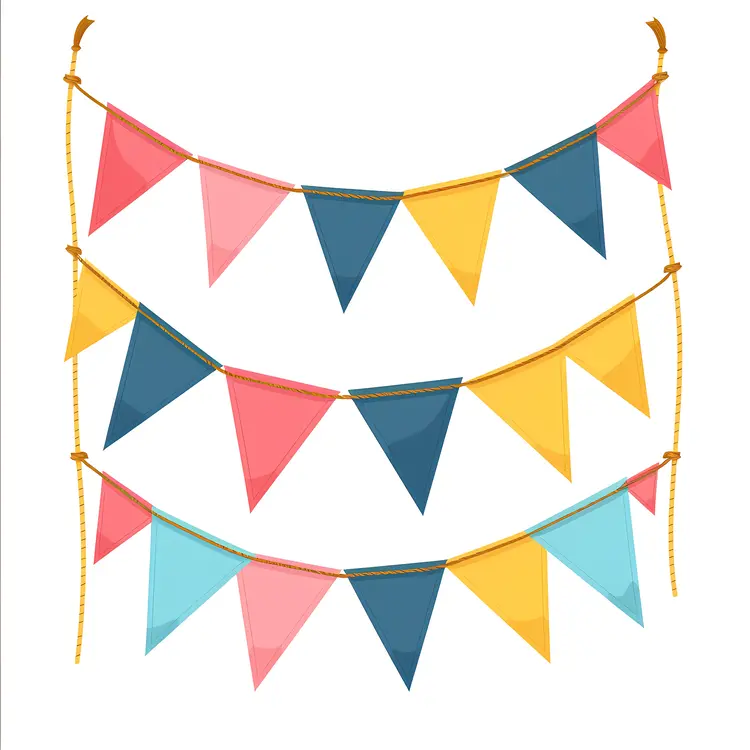 Colorful Banners for Festive Decoration
