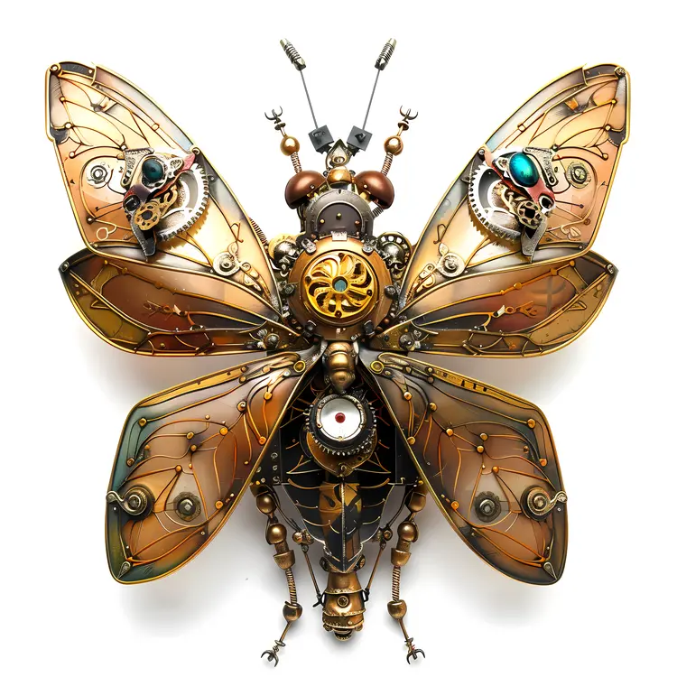 Steampunk Butterfly with Gears