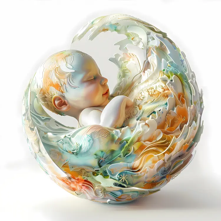Colorful Artistic Baby