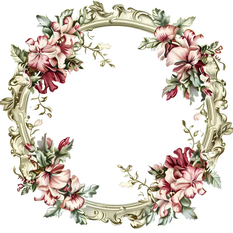 Vintage Floral Frame