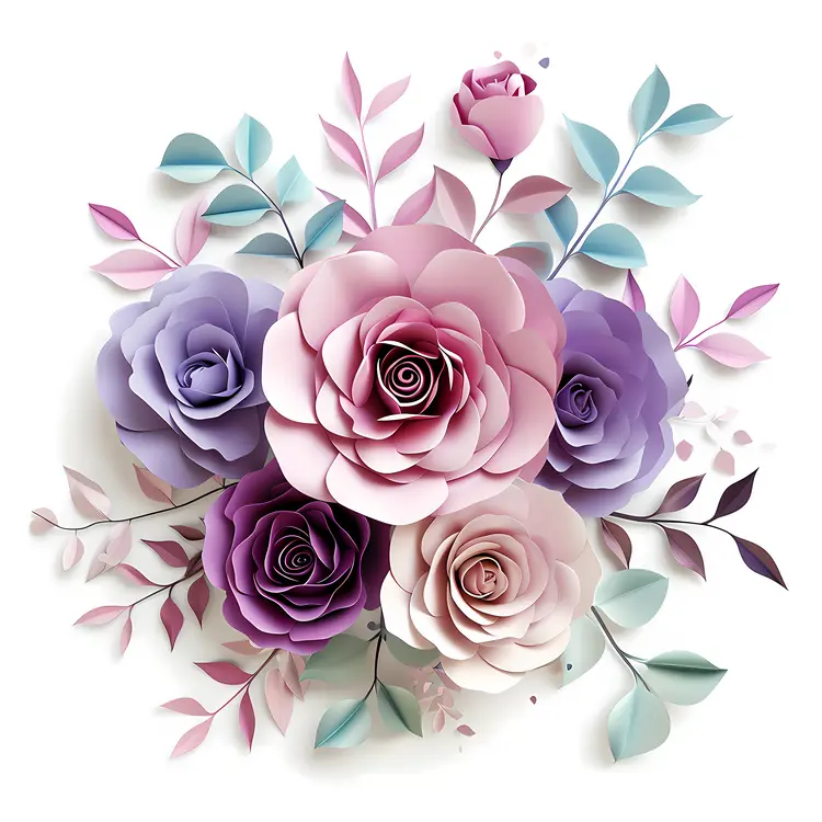 Pastel Paper Flowers