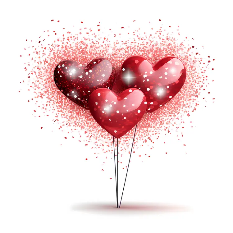Heart Balloons for Valentine's Day