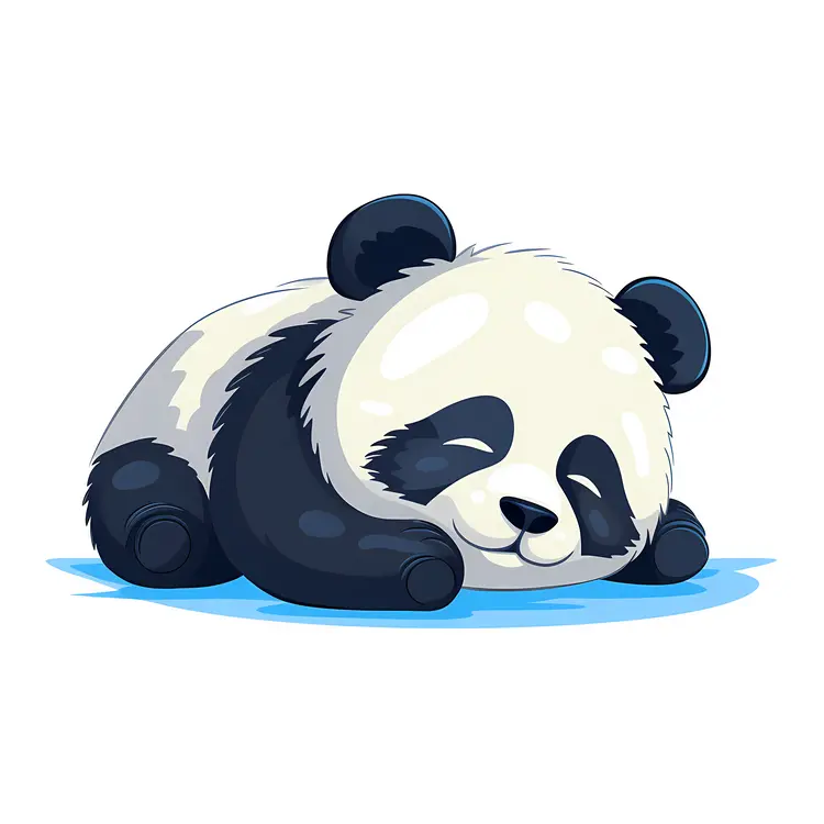 Cute Sleeping Panda