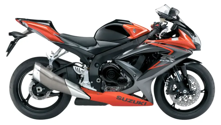 Orange Sport Bike for High-Speed Racing