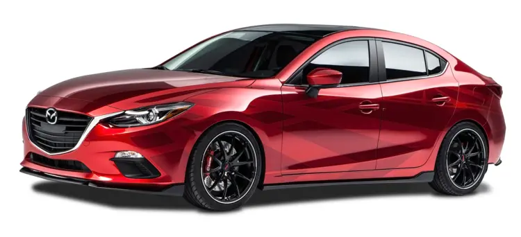 Red Mazda Sedan