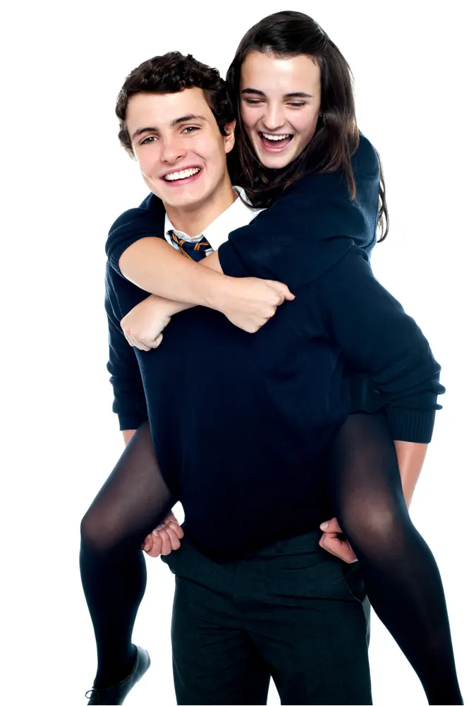 Friends Enjoying a Piggyback Ride