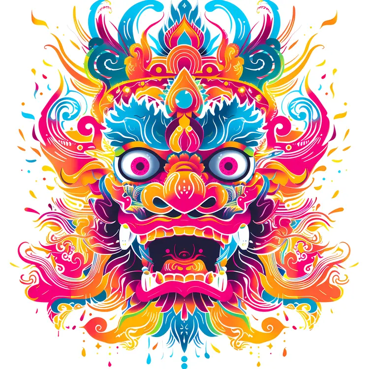 Traditional Songkran Mask