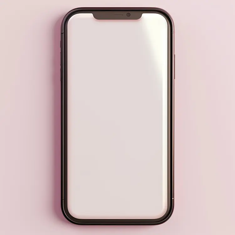 Black Smartphone with Blank Screen