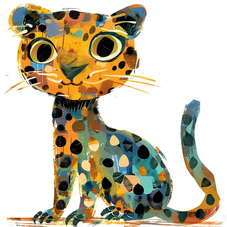 Cute Leopard Illustration