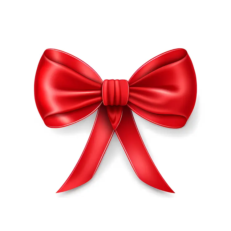 Beautiful Red Ribbon Bow