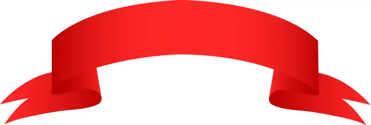 Red Ribbon Banner Decoration