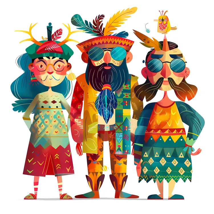 Colorful Characters in Fun Costumes