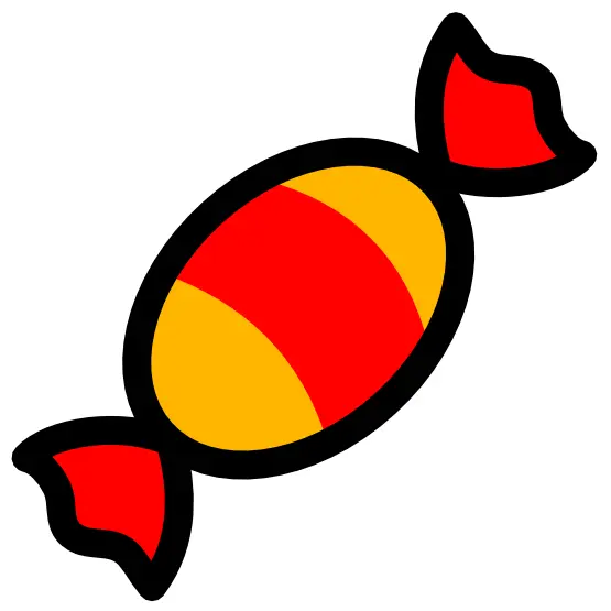 Red and Yellow Wrapped Candy