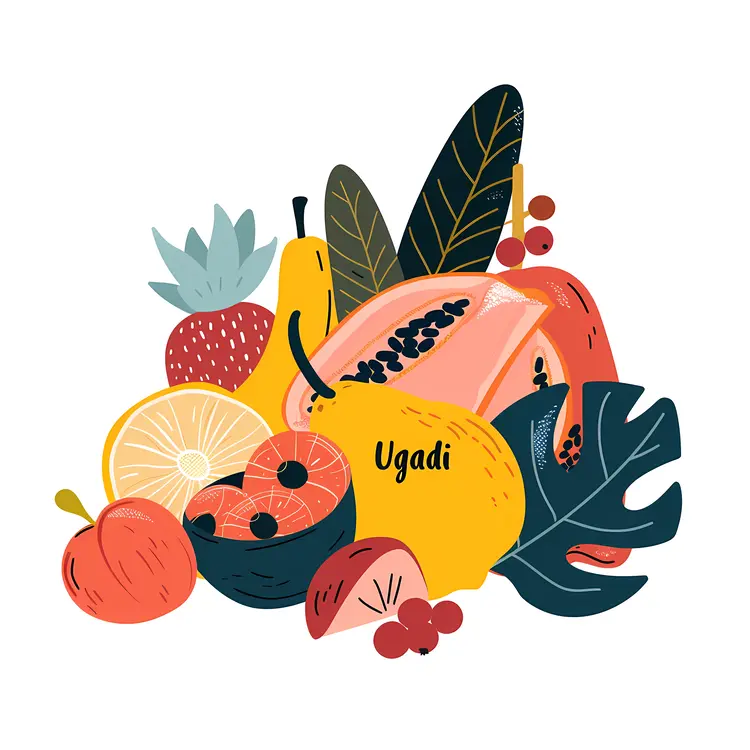 Colorful Fruits for Ugadi Celebration