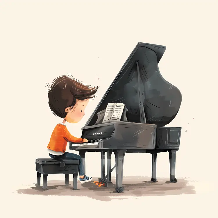 Boy Playing Piano