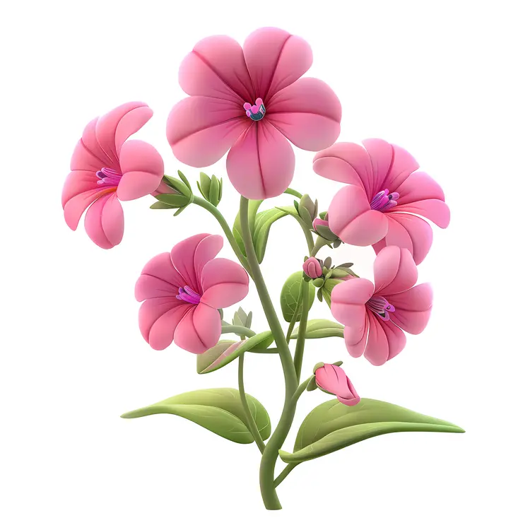 Pink Blossoming Flowers