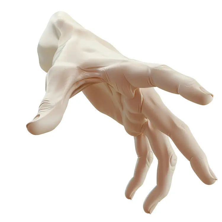 Realistic 3D Reaching Hand Gesture