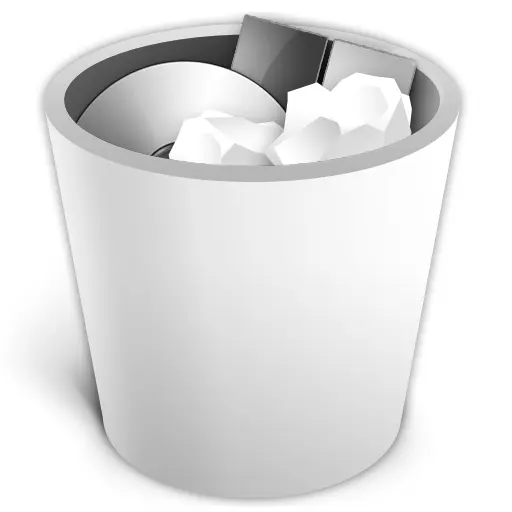 White Recycle Bin for Eco-Friendly Waste Management