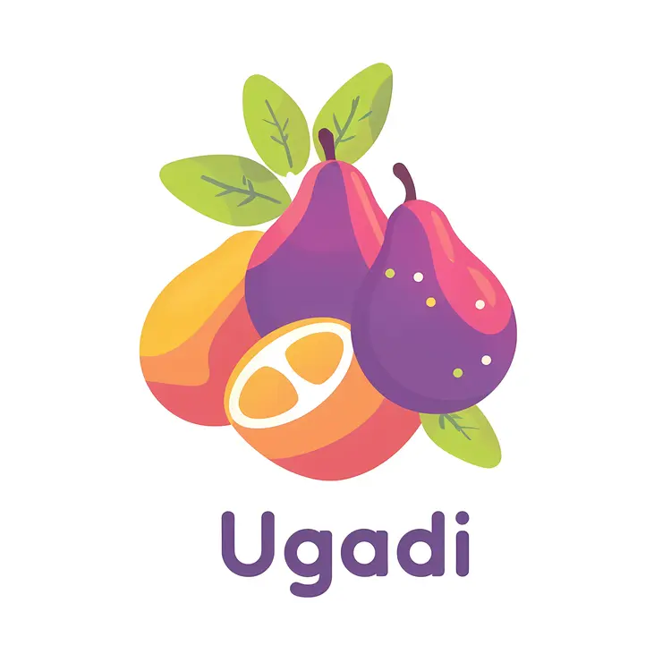 Fruit Illustration for Ugadi