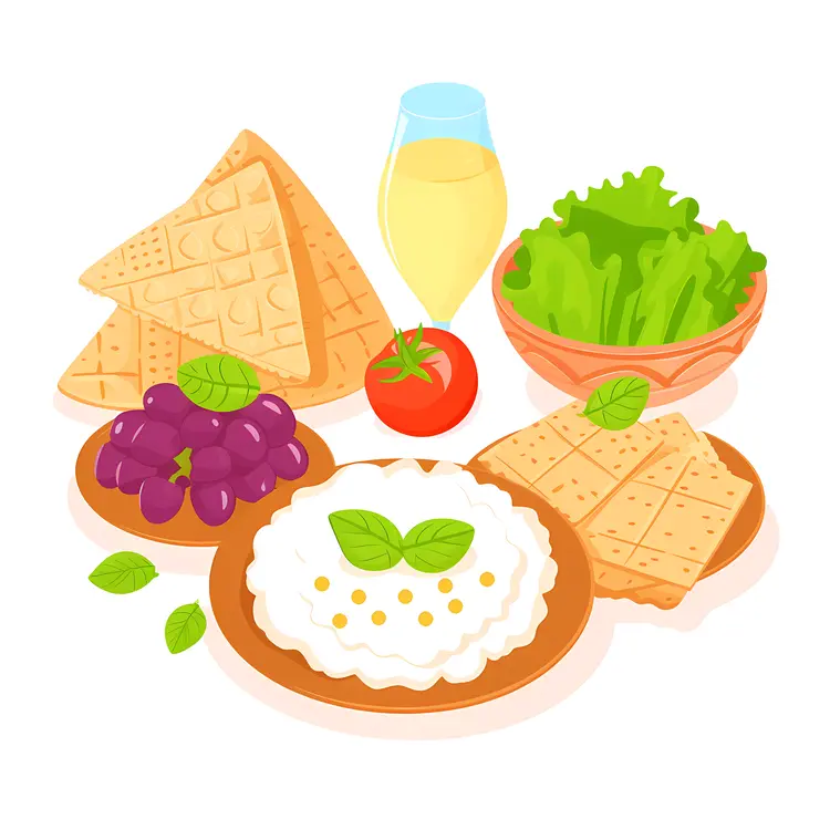Cheese and Crackers with Grapes and Tomato