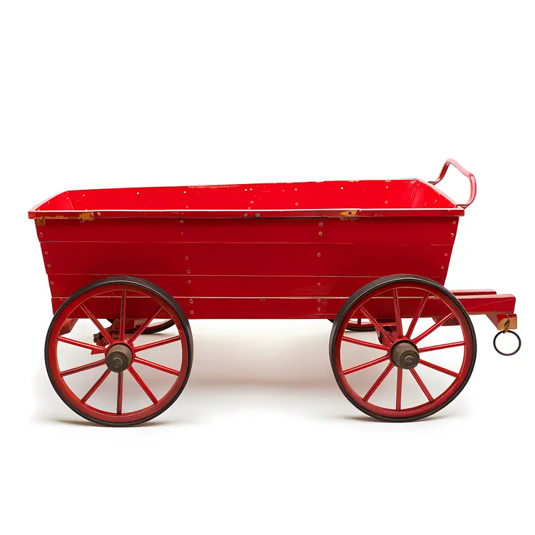 Classic Red Metal Wagon