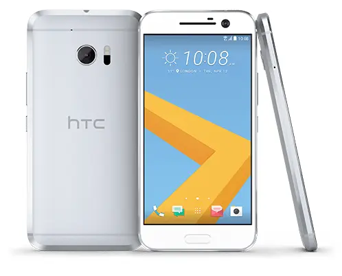 HTC Smartphone with Front and Back View
