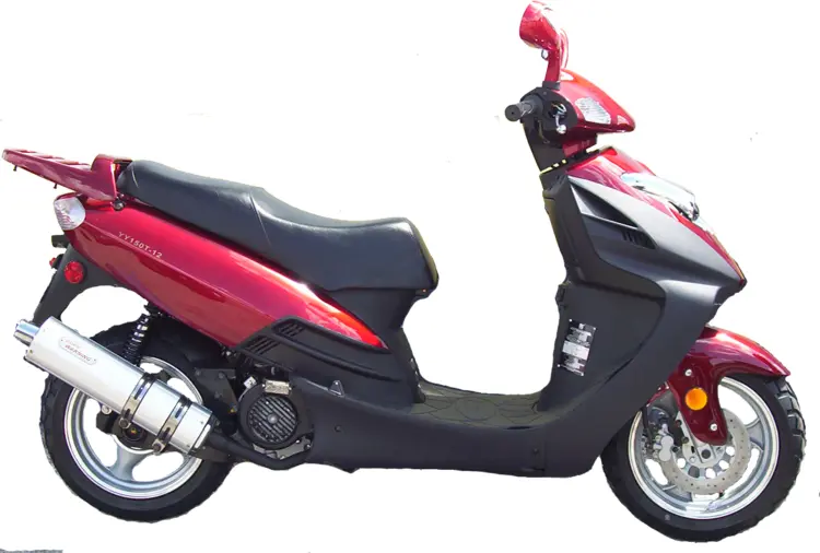 Red Scooter for Urban Commuting