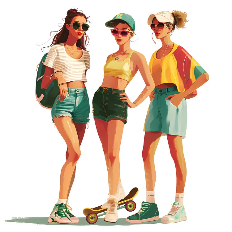 Cool Skateboarders Illustration