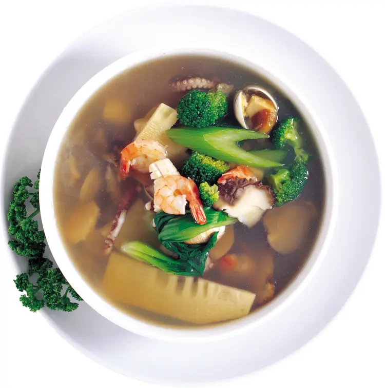 Savory Seafood Soup with Vegetables
