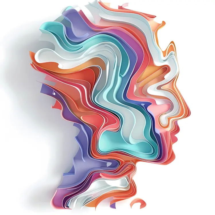 Colorful Layered Silhouette