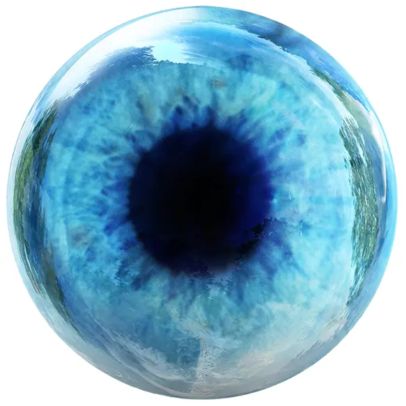 Blue Eye Realistic Illustration