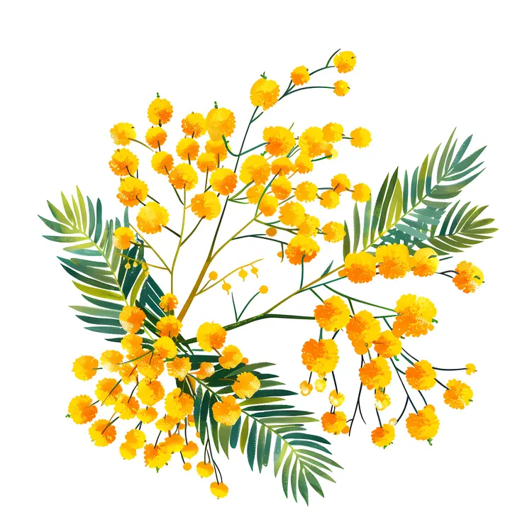 Yellow Mimosa Flowers