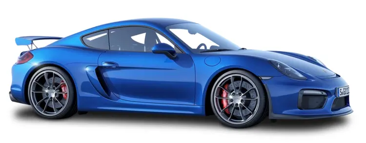 Blue Porsche Sports Car