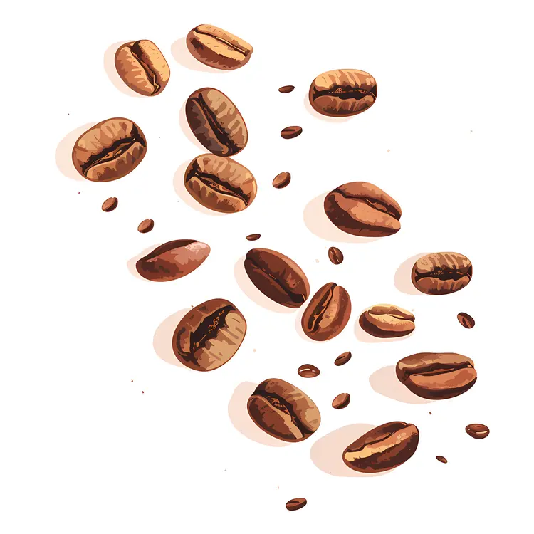 Brown Roasted Coffee Beans