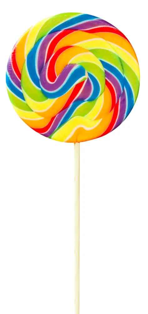 Rainbow Swirl Lollipop