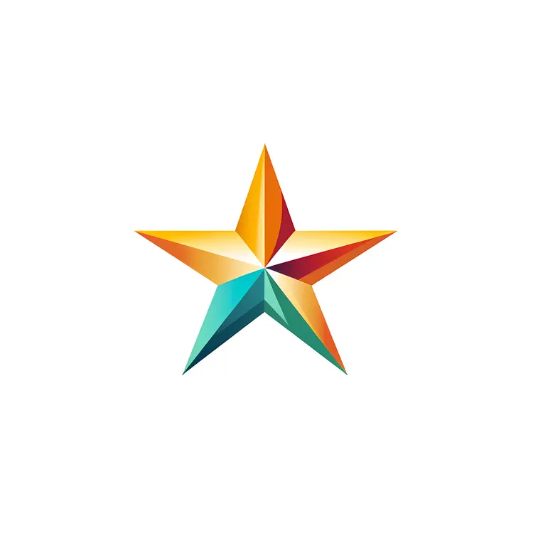 Colorful Geometric Star Graphic