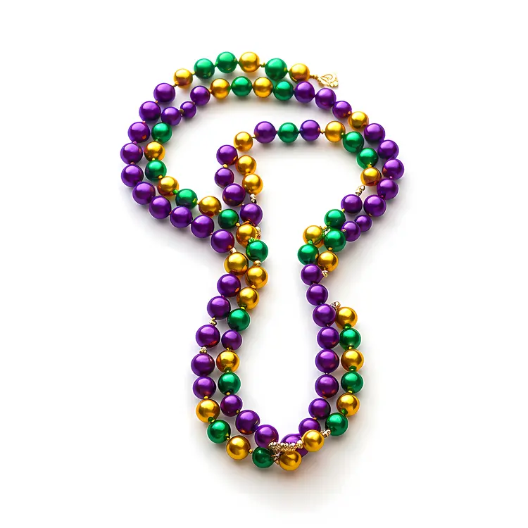Traditional Mardi Gras Beads