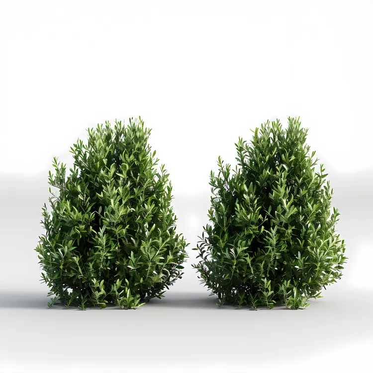 Pair of Green Bushes