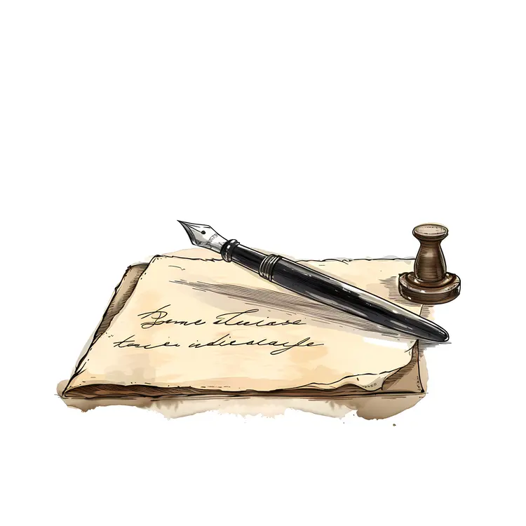 Fountain Pen and Letter for Elegant Writing