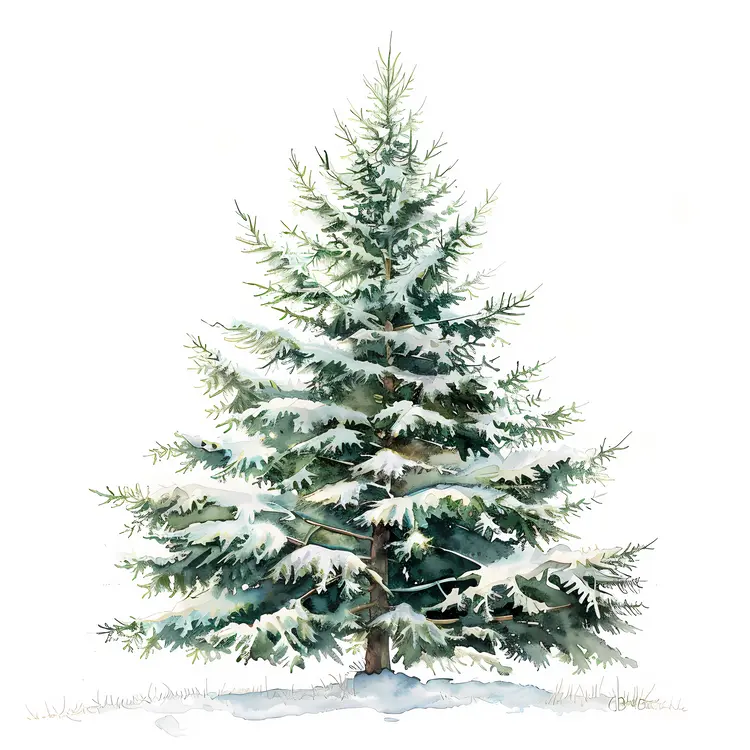Winter Snowy Tree