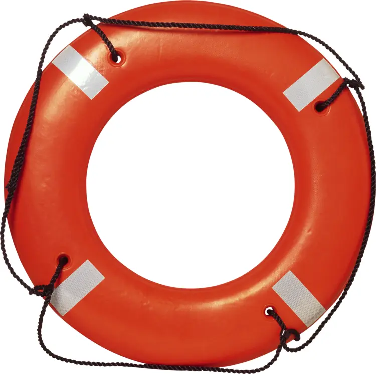 Orange Lifebuoy for Water Safety