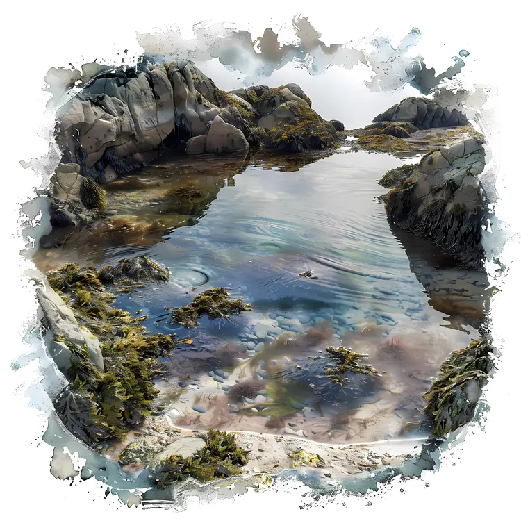 Natural Rock Pool in Scenic Landscape