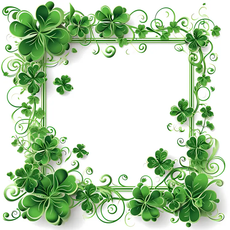 Decorative Shamrock Frame