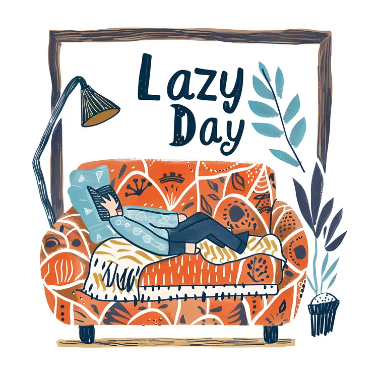 Lazy Day Sofa Illustration
