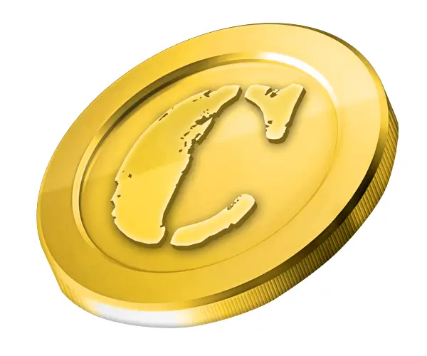 Shiny Gold Coin Illustration